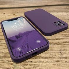 Capa para iphone xs x silicone líquido quadrado capa de proteção de lente completa, cor ametista, para iphone xs x