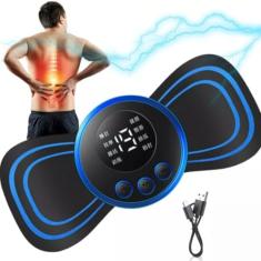 Massageador Portátil Recarregável Mini Massageador Para Dor Muscular Pescoço Coluna Lombar Pernas Sem fio Usb Ortopédico Fisioterapia Relaxamento Mavife
