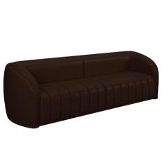 Sofá 5 Lugares Para Sala 332cm Lazio M03 Corano Marrom - Lyam Decor