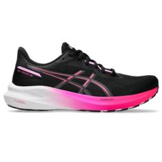 ASICS Tênis de corrida feminino GT-1000 13, Preto/rosa Glo, 38