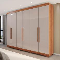 Guarda-Roupa Casal Eldorado Premium 6 Portas 6 Gavetas com Pé 100% Mdf