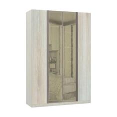 Guarda Roupa Solteiro 4 Portas 3 Gavetas Prime Plus Alumínio com Vidro