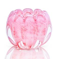 Vaso Em Cristal Murano Rosa - São Marcos