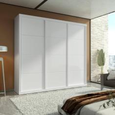 Guarda-Roupa Casal ECO 01 100% MDF 3 Portas 4 Gav Bom Pastor