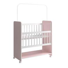 Mini Berço Compacto Portátil Para Bebê com Grade Movel Rodízio Colchão