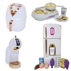 Kti Cozinha Princesa Brinquedo Geladeira Comida Fogão 18pç - CLICKCOMP