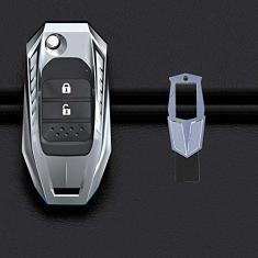 TPHJRM Capa da chave do carro em liga de zinco, capa da chave, adequada para Honda Civic Accord Pilot CRV HR-V City Odyssey com encaixe livre 2016-2019