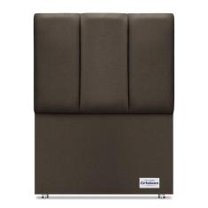 Cabeceira South Linho Marrom Solteiro (11x90x125) - Ortobom