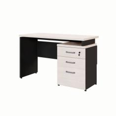 Escrivaninha Yaris 3 GV Carvalho Berlin e Preta 120 cm