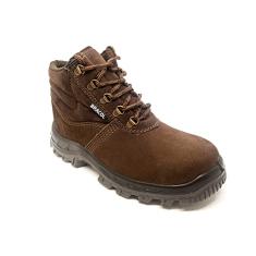 Bota de Segurança Nobuck Bracol BAF Marrom Bico Pvc CA 40872