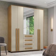 Roupeiro 5 Portas Ragusa Cinamomo Off White