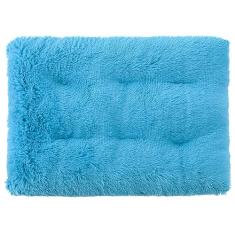 Tapete para caixa de cachorro, cama de cachorro para cães grandes, almofada de canil confortável e fofa antiderrapante para camas e móveis de cachorro, cama de cachorro acolchoada (Color : Blue, Siz