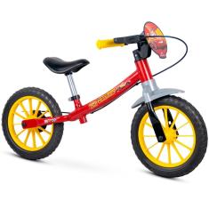 Bicicleta Aro 12 Balance de Equilíbrio sem Pedal Meninos Carros