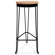 Banqueta Alta Banco Guatemala Estilo Industrial - Preto/Jade - Genus M