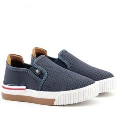 Tênis Casual Slip Masculino Infantil Bebê Molekinho 2615100, 21, Marin