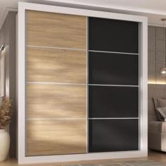 Guarda-Roupas Casal 2 Portas de Correr 4 Gavetas Alasca Multimóveis MP