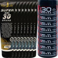 Revenda Atacado 8 Gel 30 Ervas Power 300g + 8 Super Gel 30 Ervas 150g 