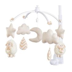 Móbile para berço musical e giratório Ovelhinha Bege - Sleepbaby Móbil