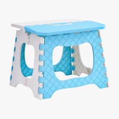 Banquinho Infantil Dobrável Com Alça Azul - Wincy