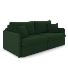 Sofá Retrátil Reclinável 3 Lugares 194cm Maili Veludo Verde K01 - D`Rossi