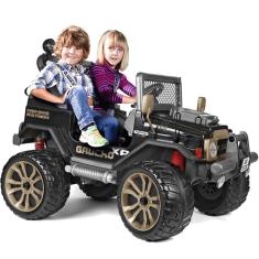 Carrinho Eletrico Peg Perego Gaucho xp 4x4 24V Preto Infantil