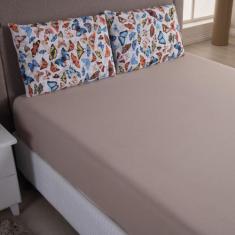 Jogo Cama Lençol Sonnet King Malha Estampada 100% Algodão 3 Peças - Bo