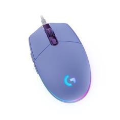 Mouse Gamer Logitech G203 LIGHTSYNC RGB, Efeito de Ondas de Cores, 6 Botões Programáveis e Até 8.000 DPI - Lilás