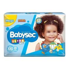 Fralda Descartável Babysec Ultra Mega XXG Com 28 Tiras