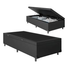 Base Box Bau Solteirão Premium Santo Box Sintético 47x128x188