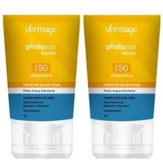 Dermage Photoage Water Kit com 2 Unidades – Protetor Solar Facial FPS50 – 40g Kit-Unissex