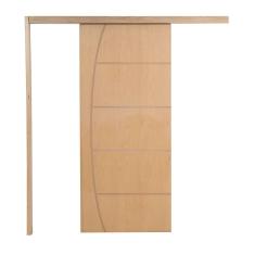 Porta De Correr P- Verniz Frisada Belissima 210x100