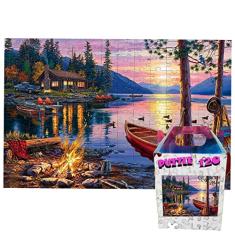 Quebra cabeça 120 peças Barco Colorido