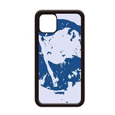 Capa com design de bandeira azul com ilustração redonda para iPhone 12 Pro Max para Apple Mini Mobile Case Shell