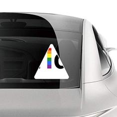DIYthinker LGBT Adesivo arco-íris gay lésbica transgênero carro adesivo de motocicleta bicicleta bagagem decalque