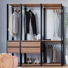 guarda-roupa closet belga 4 gv preto e montana