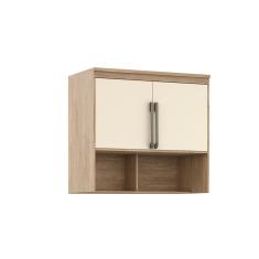 Módulo Aéreo para Cama de Solteiro Belmax Carvalho/Off White