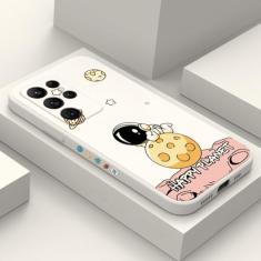 Bonito dos desenhos animados espaço astronauta caso de telefone para samsung a54 casos galaxy a14 a34 a13 a33 a53 a32 a52 s23 ultra s22 plus s21 fe capa, 8, para s21