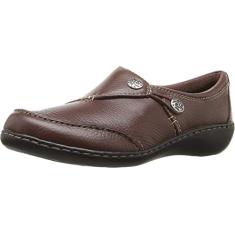 Clarks Mocassim feminino Ashland Lane Q Slip-On, Sequoia, 8.5 X-Wide