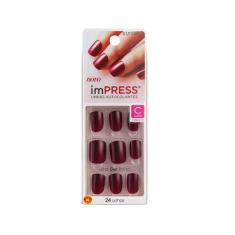 Unhas de Gel Curtas Autocolantes imPRESS - Unhas Postiças - Kiss NY, 1