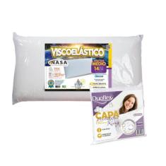 Travesseiro Nasa King 14cm Com Capa impermeável - MarcByan, Travesseir