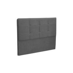 Cabeceira Cama Box Casal King 195cm London Veludo Cinza - JS Móveis, C