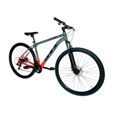 Bicicleta Aro 29 Mtb Gti Roma 24 Veloc Index Quadro Alumínio Freio a Disco Suspensão Dianteira 80mm-Unissex