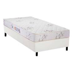 Cama Box Solteiro: Colchão Espuma D33 Luckspuma Supreme + Base CRC Cou