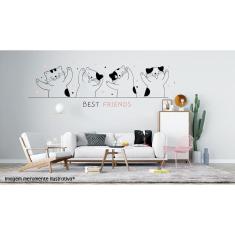 Adesivo De Parede Gato Melhores Amigos