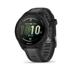 Relógio Smartwatch e Monitor Cardíaco de Pulso e GPS Garmin Forerunner 165 - Preto-Unissex