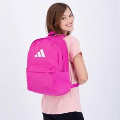 Mochila Adidas Clássica Bars Rosa-Unissex