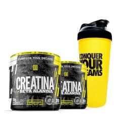 Kit 2x Creatina c/Beta Alanina 150g + Coqueteleira 600ml