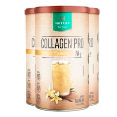 Kit 3 Collagen Pro Colágeno Hidrolisado Baunilha Nutrify 450g