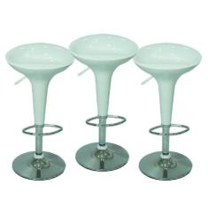 Kit 3 Banquetas Tulipa Lotus Bar Cozinha Stool - Best