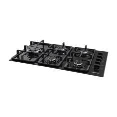 Cooktop Mesa 5 Bocas Vidro Gás Fg5335Vp Suggar Preto Bivolt, Bivolt